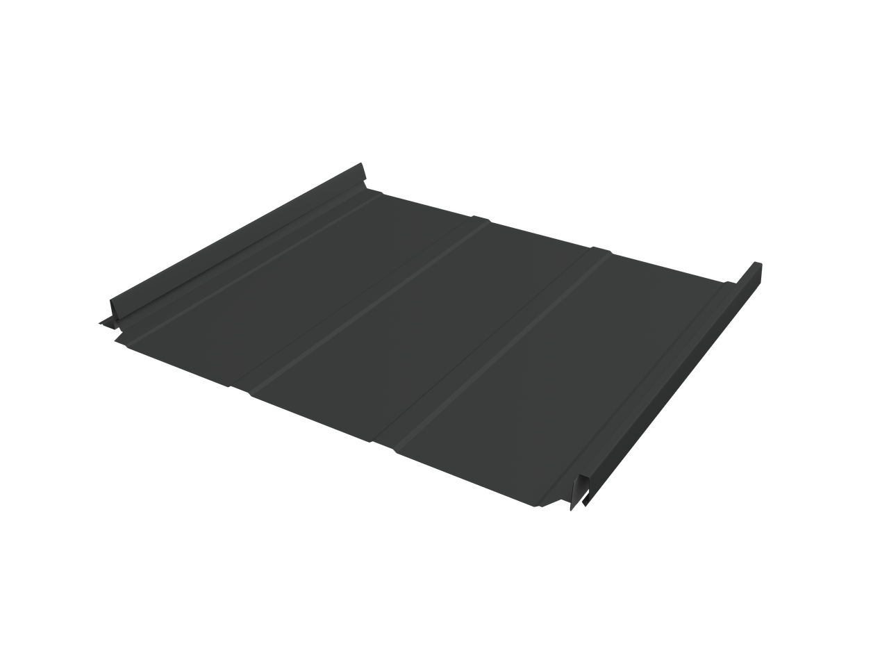 Кликфальц Double Pro Line Grand Line 0,5 Satin Matt TX с пленкой на замках RAL 7016 антрацитово-серый