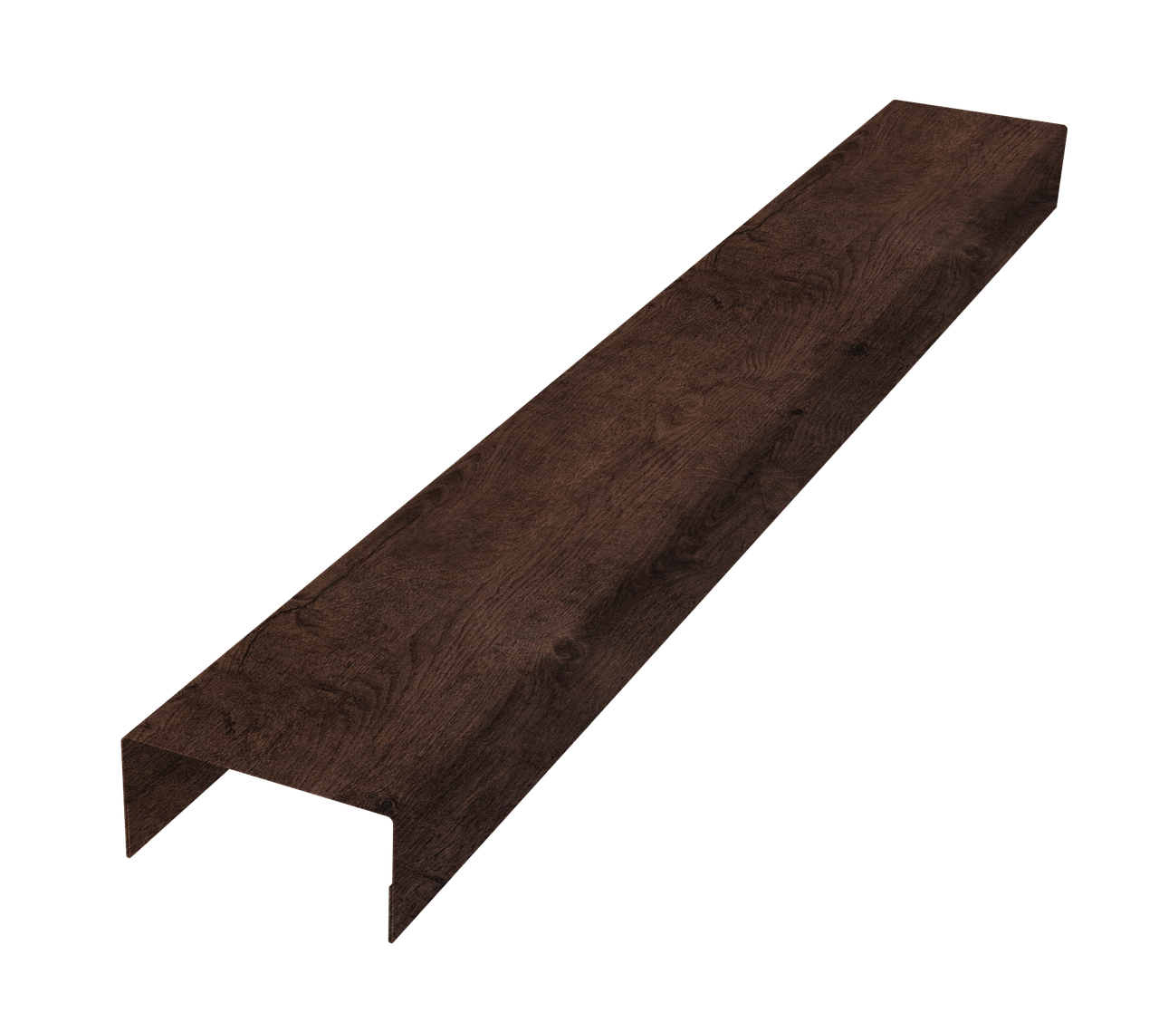 Крышка забора для горизонтального монтажа штакетника 0,45 Print-Double Premium Antique Wood (2,5м)