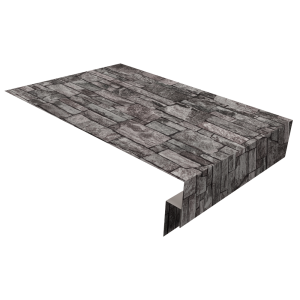 Планка околооконная сложная 250х50х12 (j-фаска) 0,45 Print Elite Fine Stone TwinColor (2м)