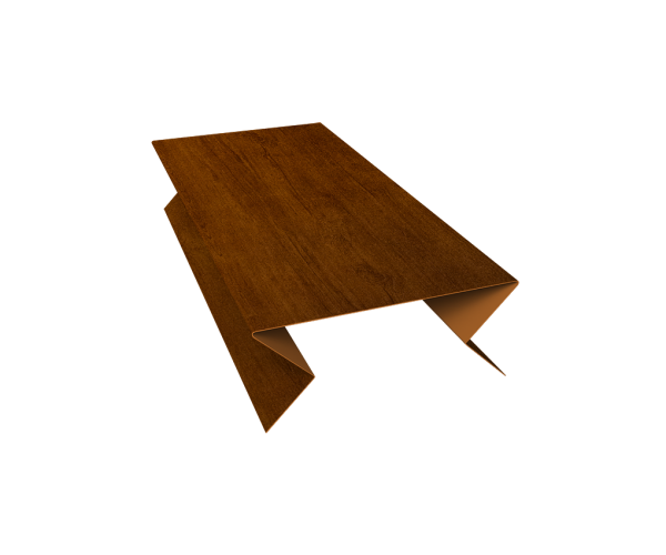 Планка угла внешнего составная нижняя 0,45 Print Premium Golden Wood Intense FTC (2м)