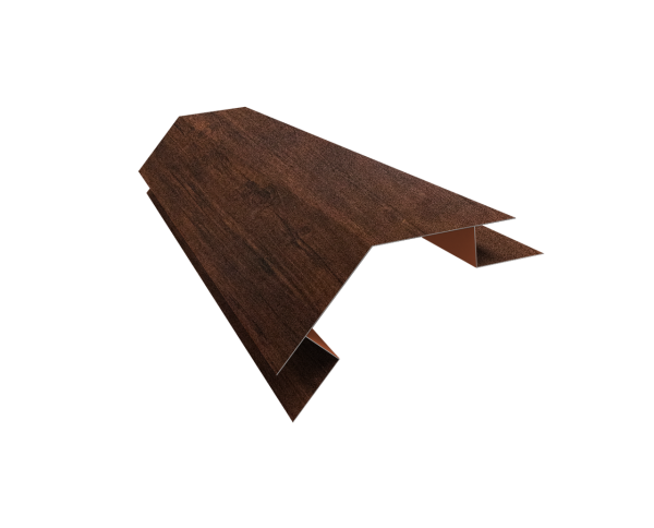 Планка угла внешнего сложного 135 градусов Блок-Хаус new Grand Line 0,45 Print Premium Cherry Wood Dark FTC (3м)