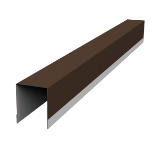 Планка опорная составная внутренняя для забора жалюзи Palermo 0,45 Drap TR RAL 8017 шоколад (1,8м)