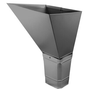Воронка водосборная прямоугольная Vortex 127мм Zn