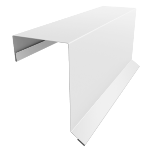 Планка торцевая кровельная фальц 65х97 0,45 Drap TX RAL 9003 сигнальный белый (3м)