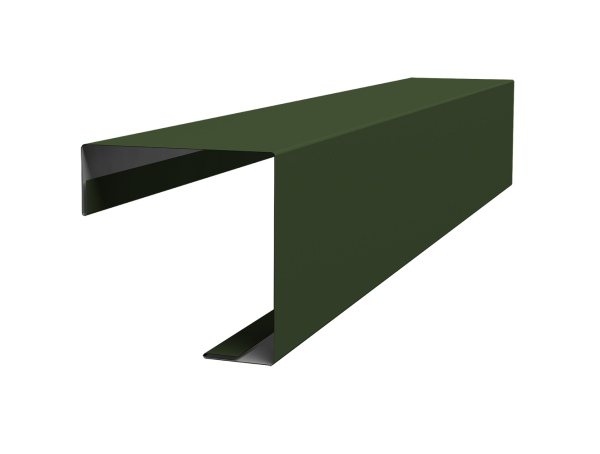 Угол внешний простой фальц 0,5 Satin Matt TX RAL 6020 хромовая зелень (2м)
