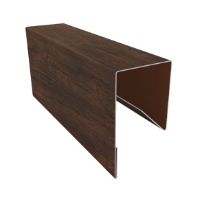 Планка П-образная заборная 17 0,4 Print Premium Cherry Wood Dark FTC (2м)