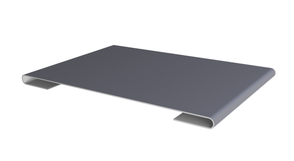 Планка стыковочная 0,5 Satin с пленкой RAL 7004 сигнальный серый (2м)