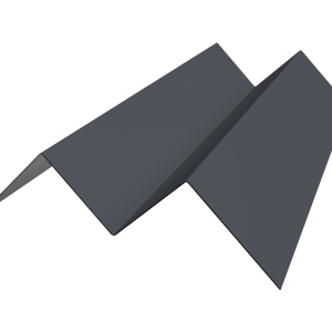 Угол внутренний фибросайдинга Slim 0,5 PE с пленкой RAL 7024 мокрый асфальт (3м)