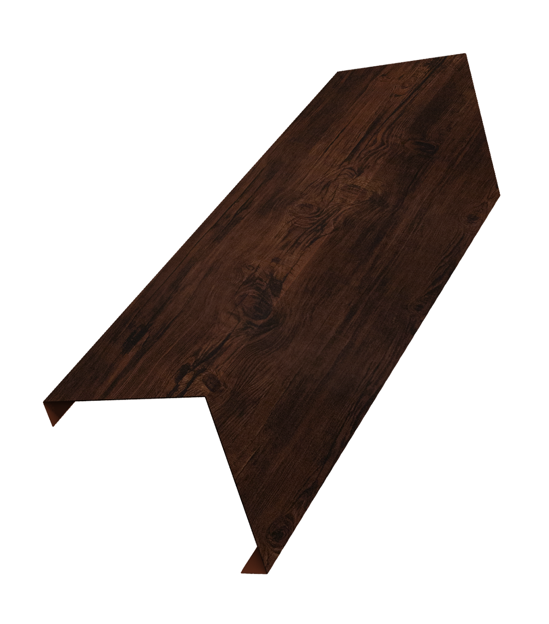 Декоративная накладка на столб универсальная угловая 80х80 для забора жалюзи 0,45 Print Elite Cherry Wood TwinColor (2м)