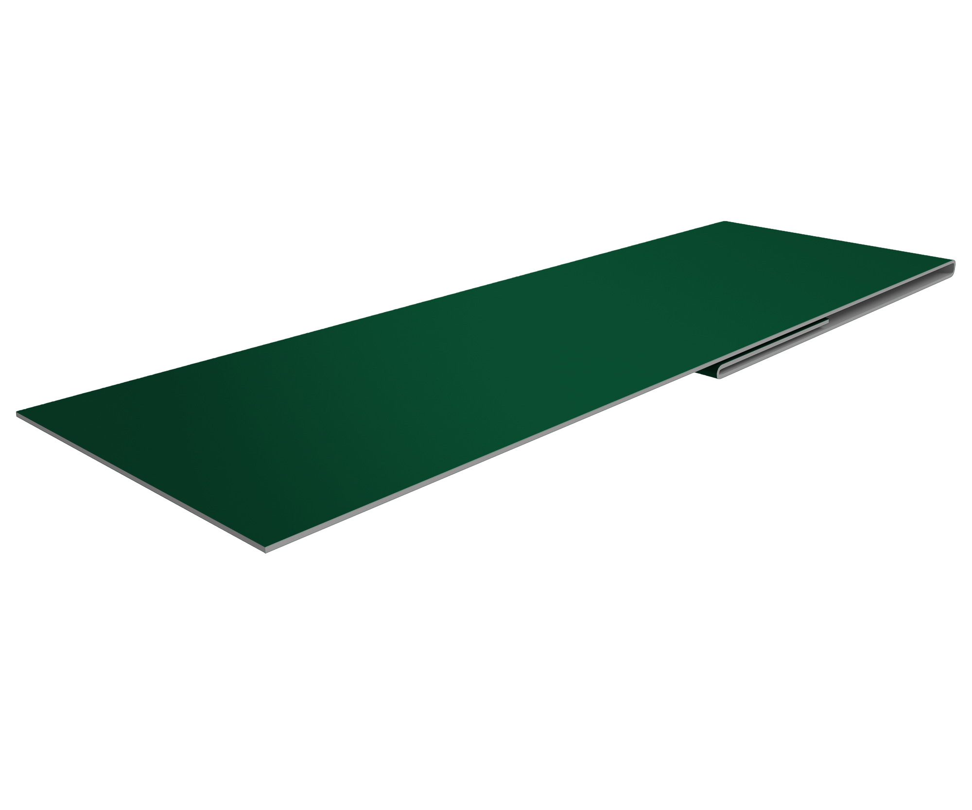Планка финишная 48х25 0,5 Satin Matt TX RAL 6005 зеленый мох (2м)