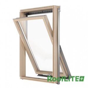 Окно мансардное RoofLITE+ AAY B1500 55х98 (двухкамерное, 12см, ручка снизу)