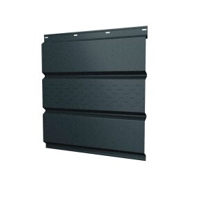 Софит металлический центральная перфорация 0,45 Drap TR с пленкой RAL 7016 антрацитово-серый