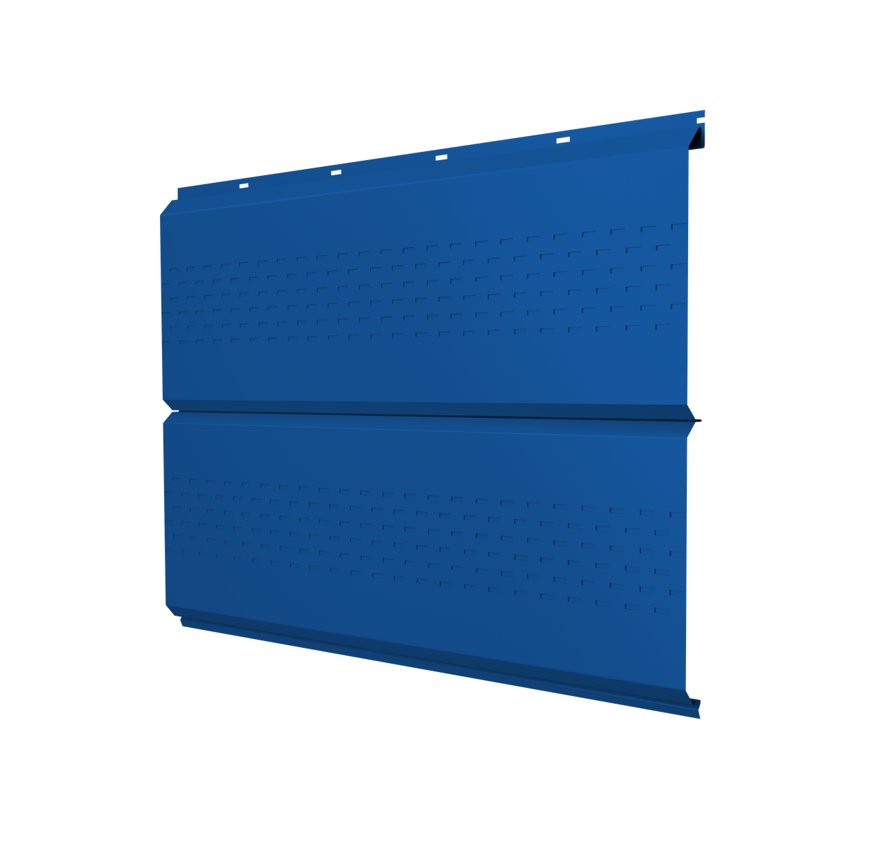 Софит ЭкоБрус new c перфорацией 0,45 PE RAL 5005 сигнальный синий