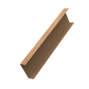 Декоративная накладка на столб универсальная 62х55 для забора жалюзи 0,45 Print Elite Honey Wood TwinColor (3м)