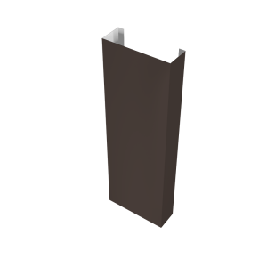 Полустолб для С20 0,5 GreenCoat Pural BT с пленкой RR 32 темно-коричневый (RAL 8019 серо-коричневый) (L2,0)