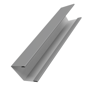 Крышка жалюзи Milan Slim 0,45 PE RAL 9006 бело-алюминиевый (2м)