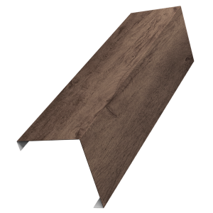 Декоративная накладка на столб универсальная угловая 60х60 для забора жалюзи 0,45 Print Premium Almond Wood Fresh (2,5м)