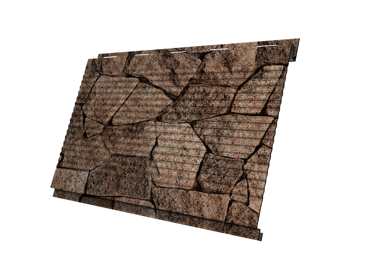 Софит Вертикаль 0,2 Grand Line gofr 0,45 Print Elite с пленкой King Stone TwinColor