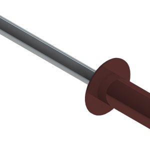 Заклёпка вытяжная Daxmer 3,2х8 RAL 3009 (20х1000шт) ал/ст