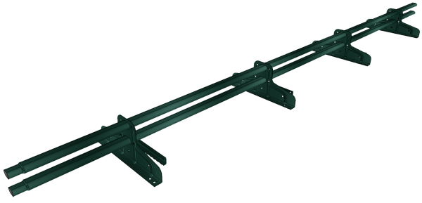 Снегозадержатель трубчатый под фальц Premium 45х25 RAL 6005 (3м)ОЦ