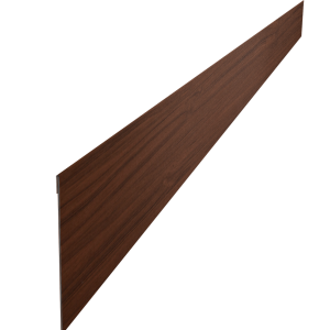 Ламель забора жалюзи Palermo стартовая/финишная для калиток и ворот 0,45 Print Elite Choco Wood TwinColor