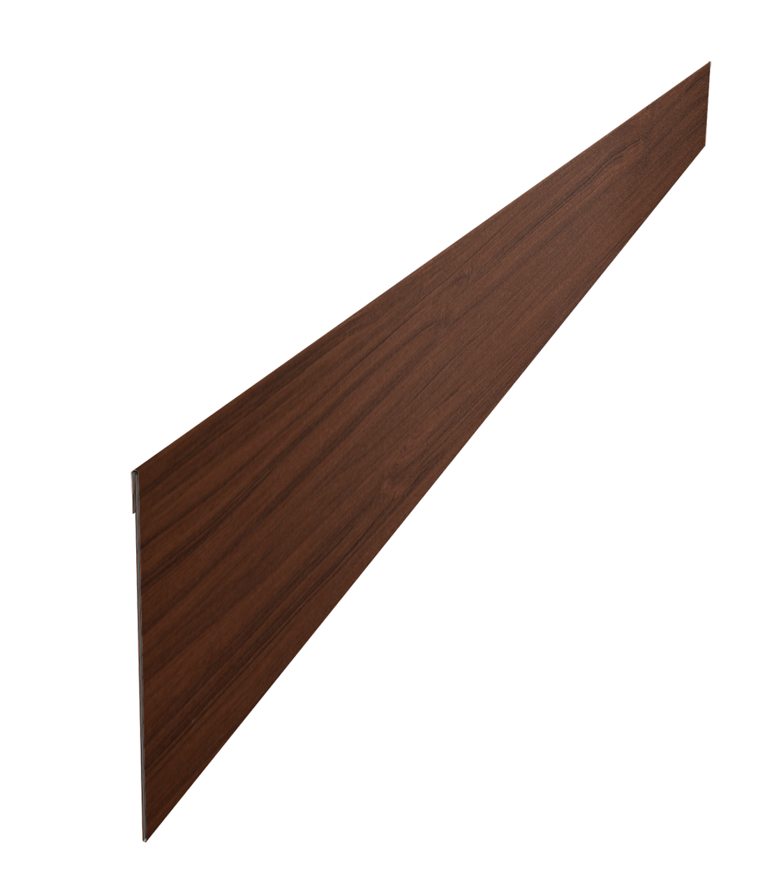 Ламель забора жалюзи Palermo стартовая/финишная для калиток и ворот 0,45 Print Elite Choco Wood TwinColor