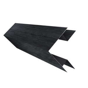 Угол внешний сложный 75х75 0,45 Print Premium Grey Wood TwinColor (3м)