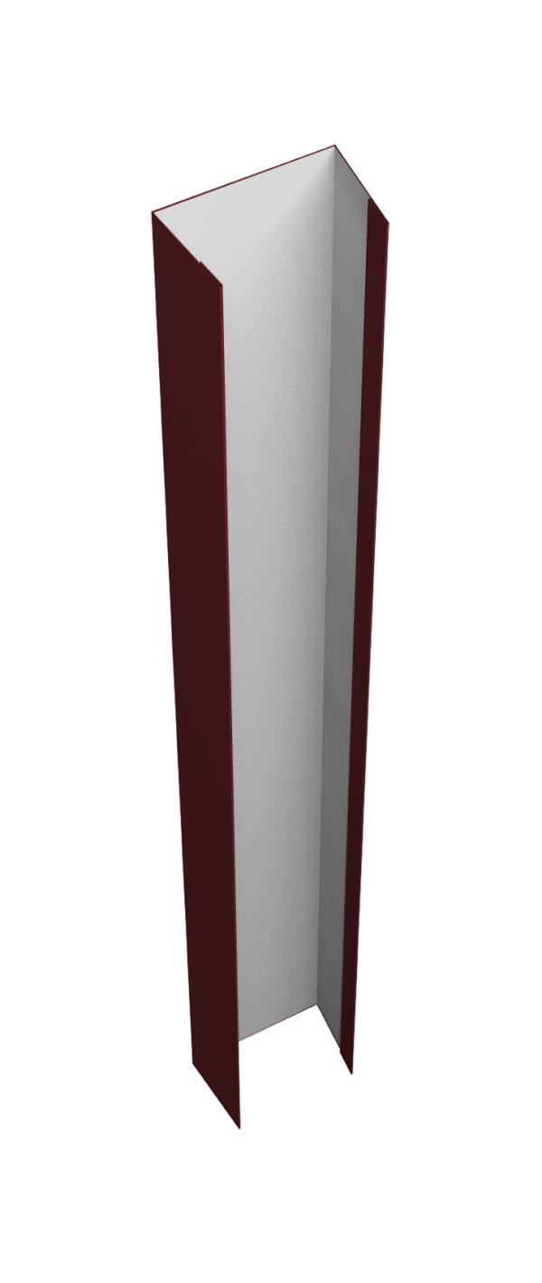 Крепежная планка верхняя Texas 0,45 Drap RAL 3005 красное вино (3м)