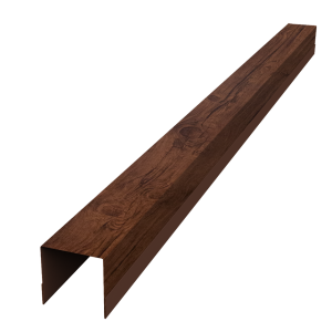 Планка вертикальная обратная для забора жалюзи Palermo 0,45 Print Premium Cherry Wood Fresh TwinColor (2,5м)