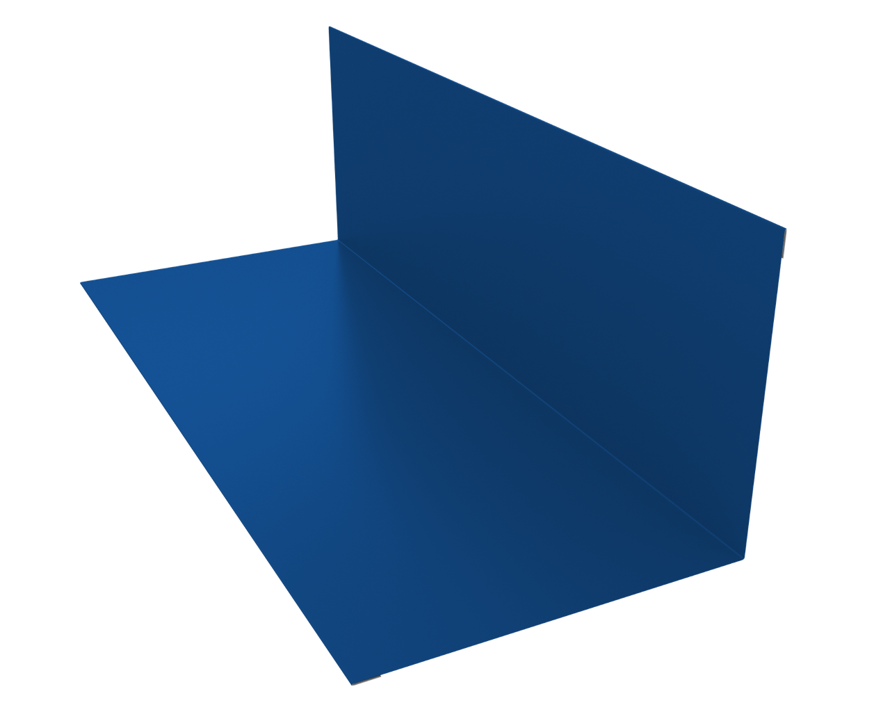 Планка примыкания 130х160мм 0,5 Satin с пленкой RAL 5005 сигнальный синий (3м)