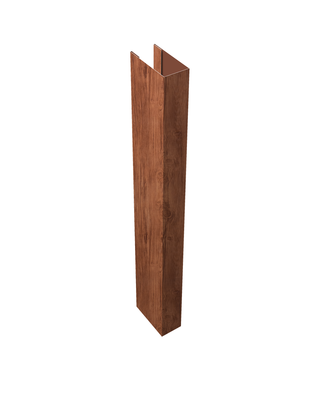 Стойка жалюзи Texas для монтажа с крепежным вкладышем 0,45 Print Premium Rowan Wood Intense FTC (1,8м)