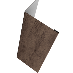 Нащельник (для калиток и ворот) 25х35 жалюзи Milan, Tokyo, Palermo 0,45 Print Premium Almond Wood Fresh (L1,68)