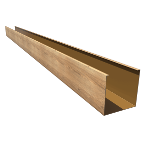 Кубообразная рейка GL Ш50/В50 Honey Wood Al 0,4 L=3м