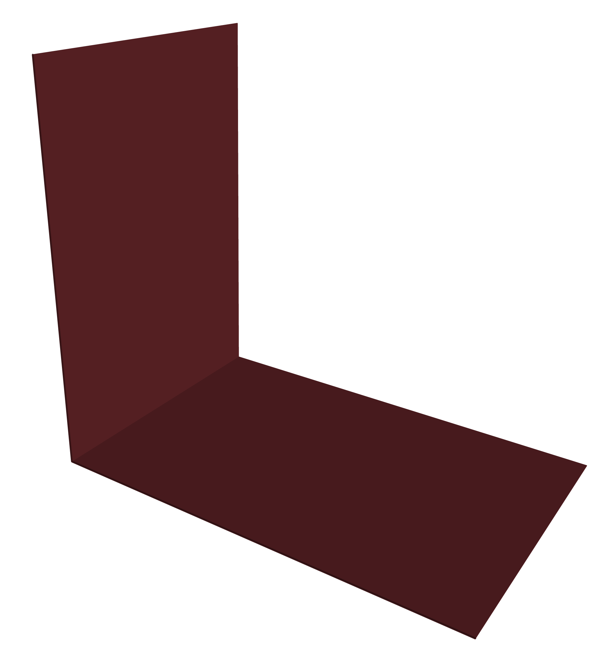 Планка снегозадержания усиливающая 0,45 Drap RAL 3005 красное вино (2м)