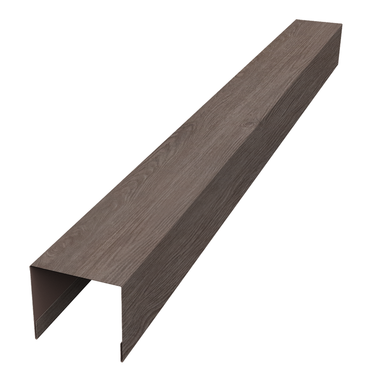 Стойка боковая крепежная для забора жалюзи Palermo 0,45 Print Elite White Wood TwinColor (2м)