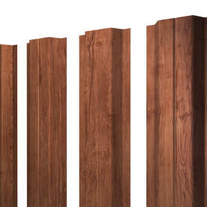 Штакетник П-образный A с прямым резом 0,45 Print Premium Rowan Wood Intense FTC