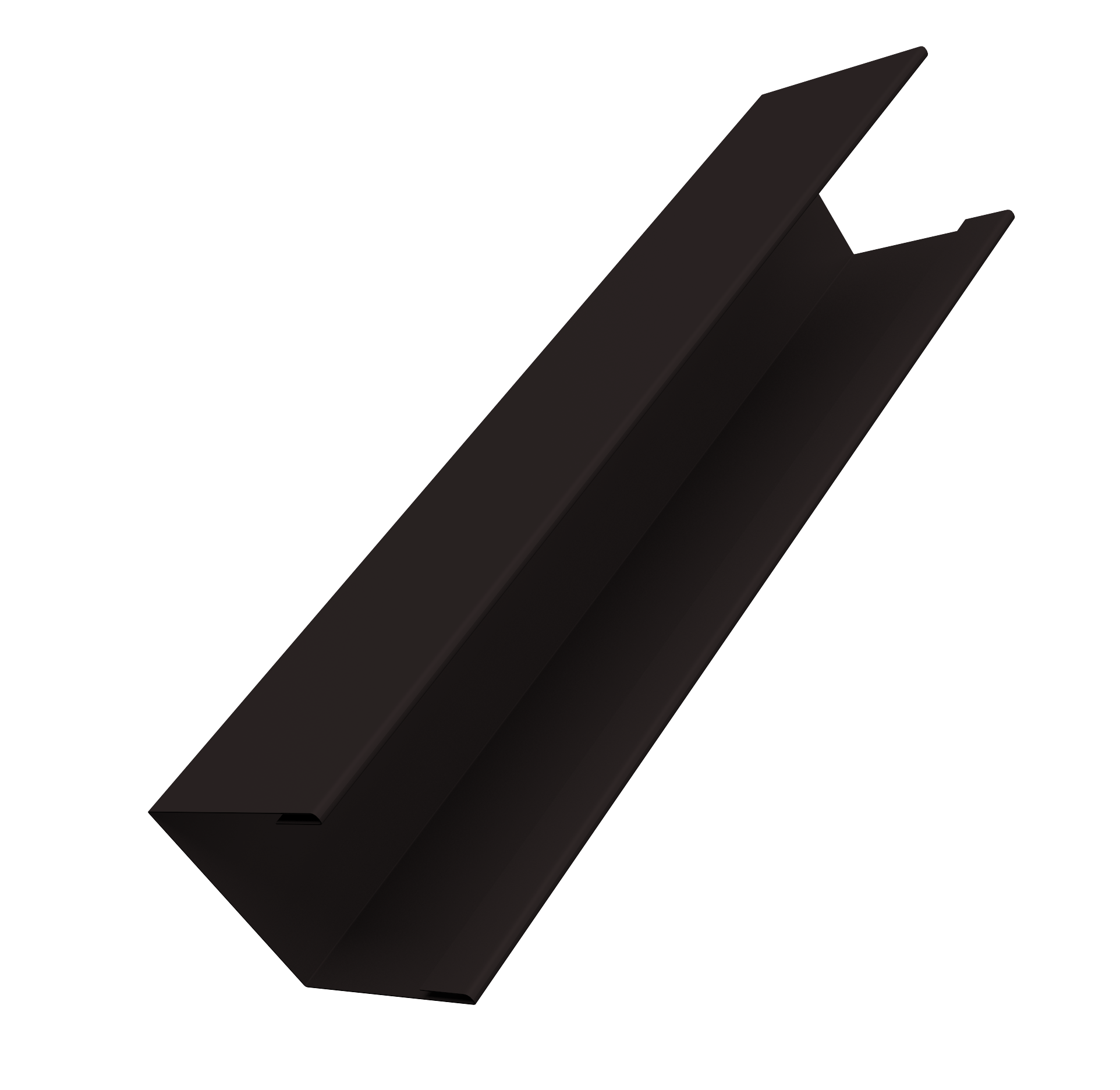 Крышка жалюзи Milan Slim 0,5 Velur X RAL 9005 черный (2,5м)