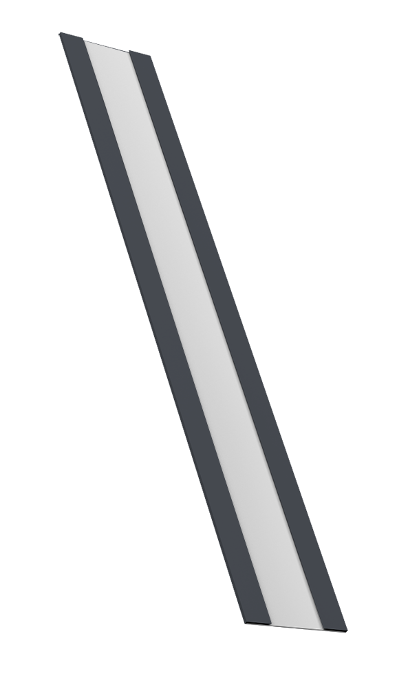 Крепежная планка жалюзи Milan, Milan Slim, Tokyo 0,5 Rooftop Бархат RAL 7024 мокрый асфальт (1,8м)