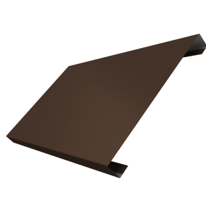 Ламель лицевая 200 забора жалюзи Texas 0,45 Drap ST с пленкой RAL 8017 шоколад