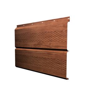 Софит ЭкоБрус new c перфорацией 0,45 Print Premium Rowan Wood Intense FTC