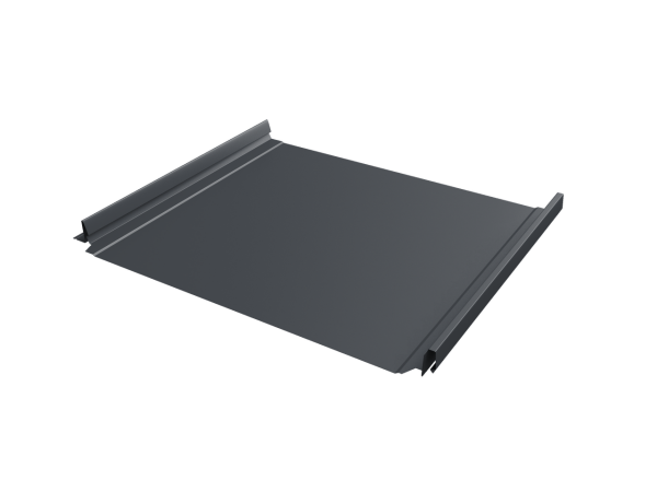 Кликфальц Pro Grand Line 0,45 Drap TwinColor с пленкой на замках RAL 7024 мокрый асфальт