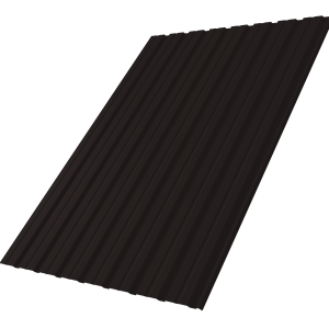 Профнастил С10R 0,5 Satin Matt TX RAL 9005 черный