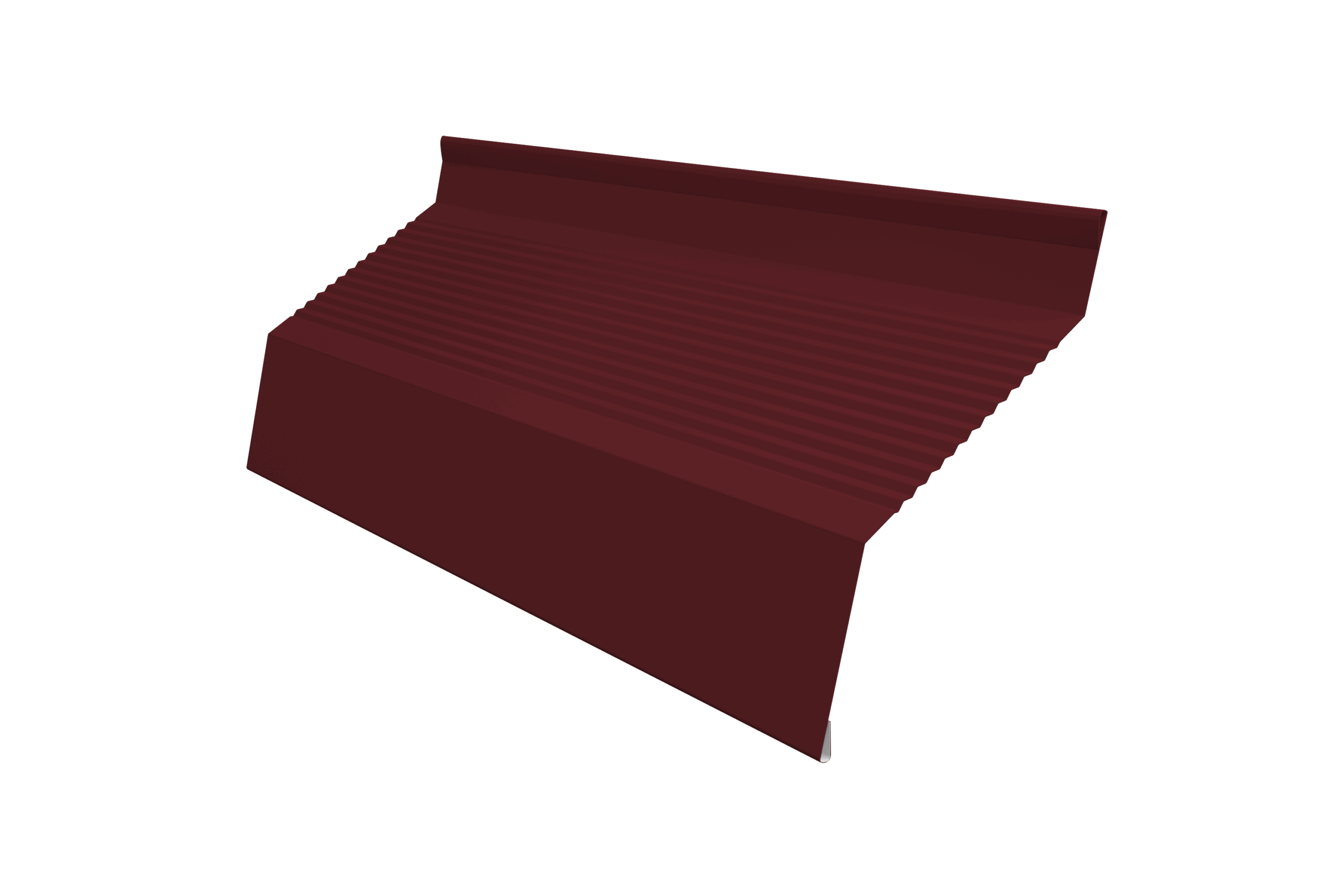 Ламель забора жалюзи Milan new gofr 0,45 Drap TX с пленкой RAL 3005 красное вино