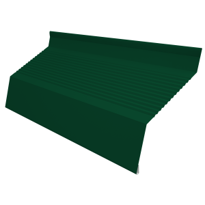 Ламель забора жалюзи Milan new gofr 0,45 Drap с пленкой RAL 6005 зеленый мох