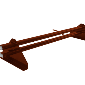 Снегозадержатель трубчатый для композитной черепицы RAL 3009 (1м)