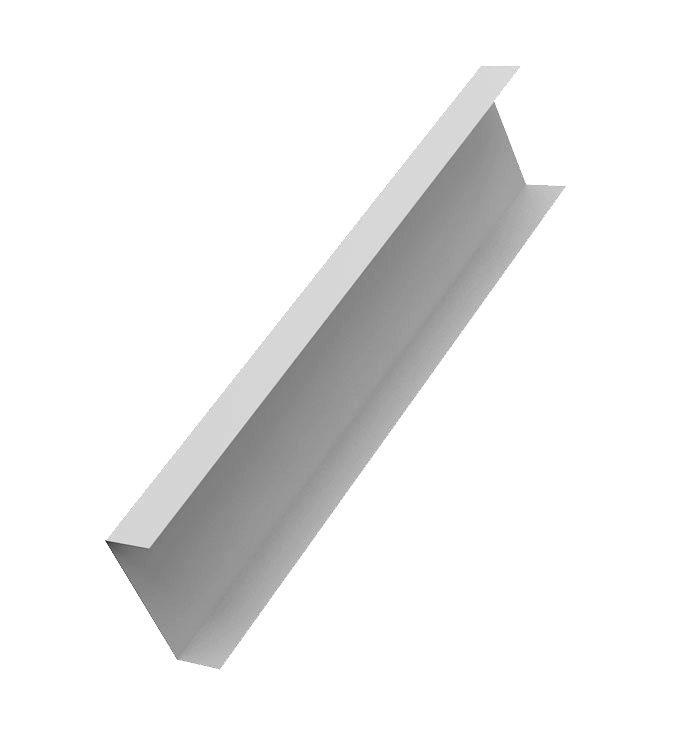 Декоративная накладка на столб универсальная 80х80 для забора жалюзи 0,45 PE-Double RAL 9003 сигнальный белый (1,8м)