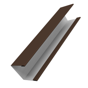 Крышка жалюзи Milan Slim 0,45 PE RAL 8017 шоколад (3м)