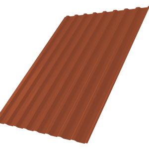 Профнастил С20B 0,5 Velur X RAL 8004 терракота