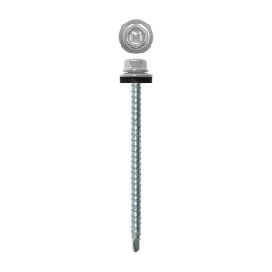 Саморез кровельный Daxmer 4,8х70 (100шт) сверло №1 RAL 9003