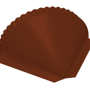 Заглушка конусная 0,5 Satin RAL 3009 оксидно-красный